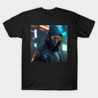 Cyberpunk Male Gunslinger T-Shirt